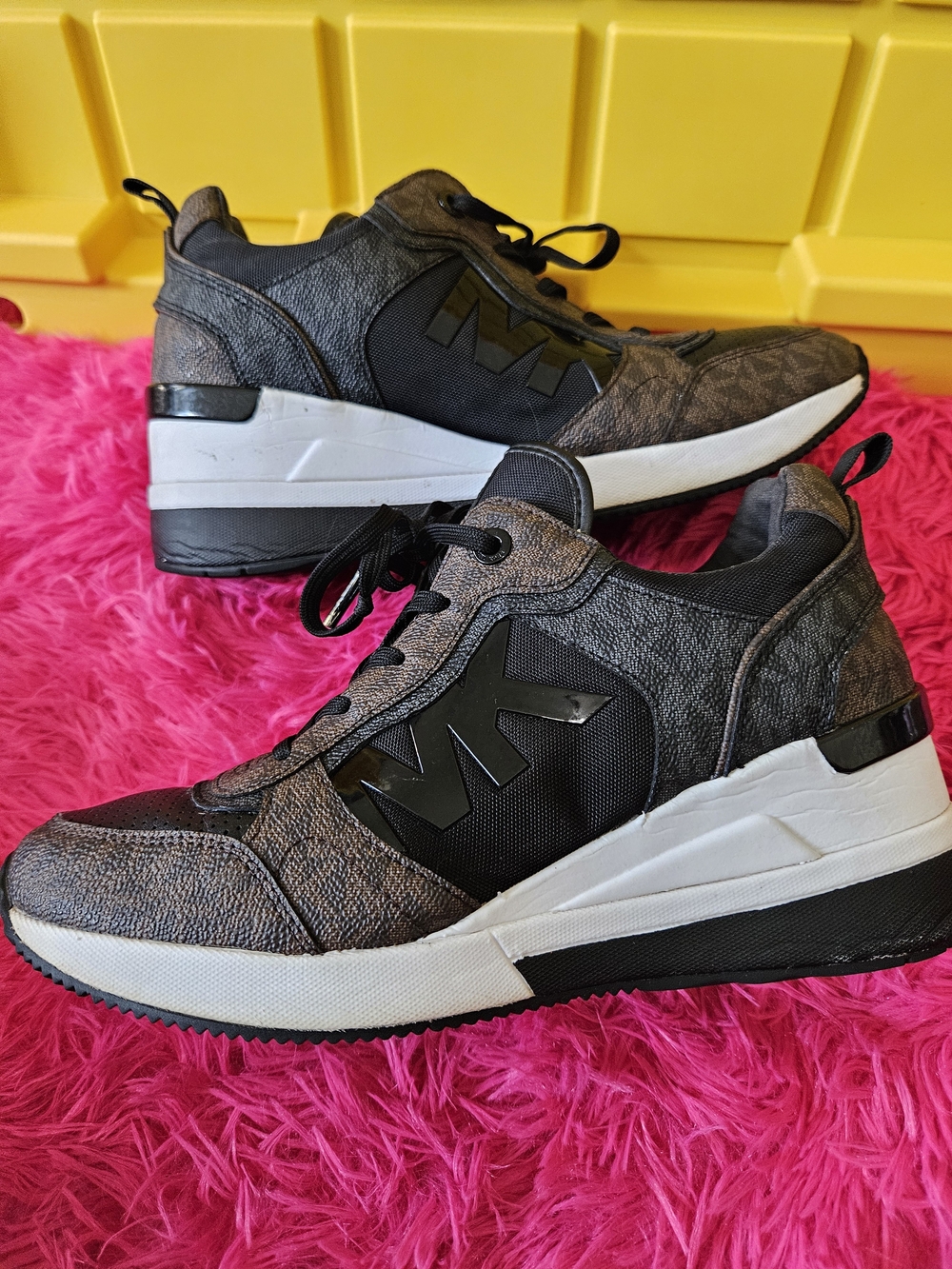 Michael Kors Brown and Black Athletic Sneakers